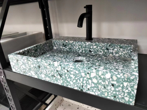 หินเทียมแบบบูรณาการ Quartz Vanity Top สำหรับบ้านไร่