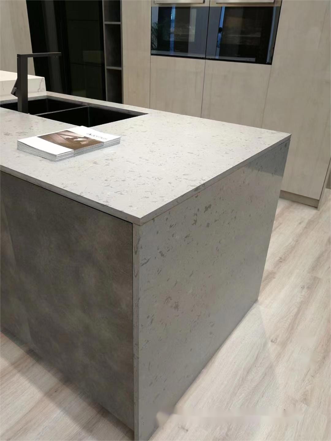 ultured ขัดเงา Marble Vanity Top สำหรับแต่งหน้า